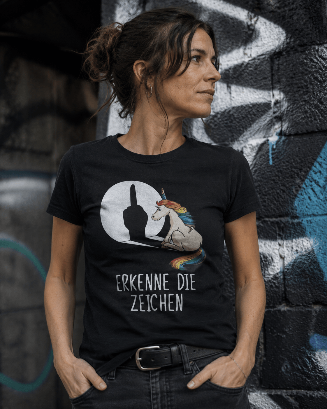 Erkenne die Zeichen Einhorn T-Shirt