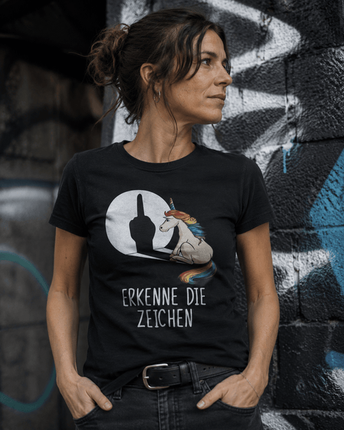 Erkenne die Zeichen Einhorn T-Shirt