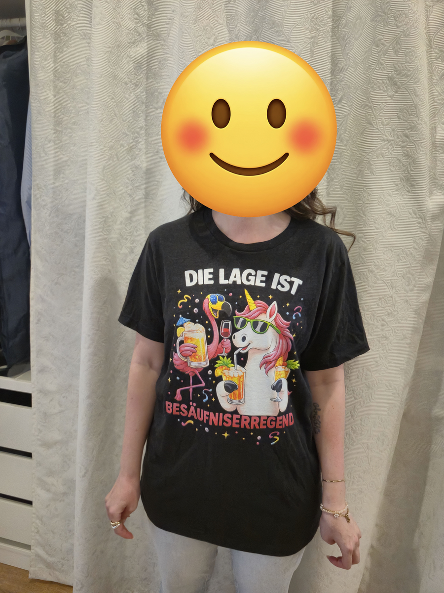 wortrebell-Kundenfoto 1: Shirt mit Spruch im Alltag getragen